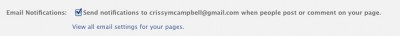 Manage your Facebook email notifications