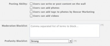 Manage posting ability on your Facebook page