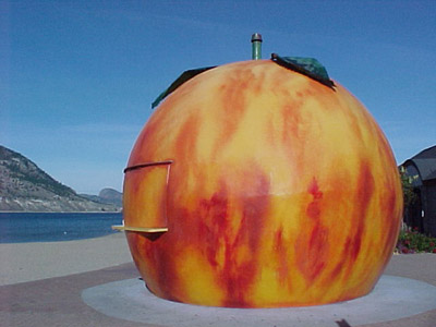 Penticton's famous Peach on the beach