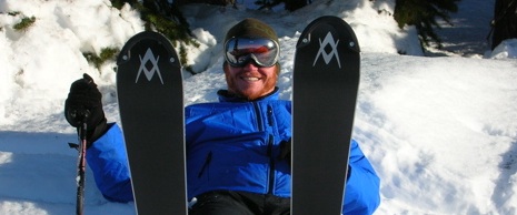 Rest stop on Peak to Creek run, Whistler, BC